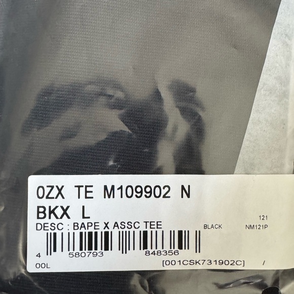 BAPE X ASSC TEE #2 M New with tags size Large - Picture 7 of 7